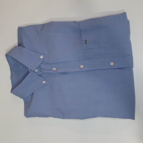 Lacoste Collared Button Up Classic Long Sleeve 100% Cotton - Picture 1 of 7